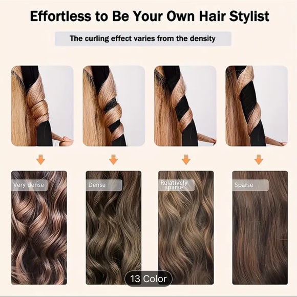 TEMU Sleep-In Hair Roller Set with 2 Hair Ties // Pearl Sponge No Heat Curler - Picture 5 of 7